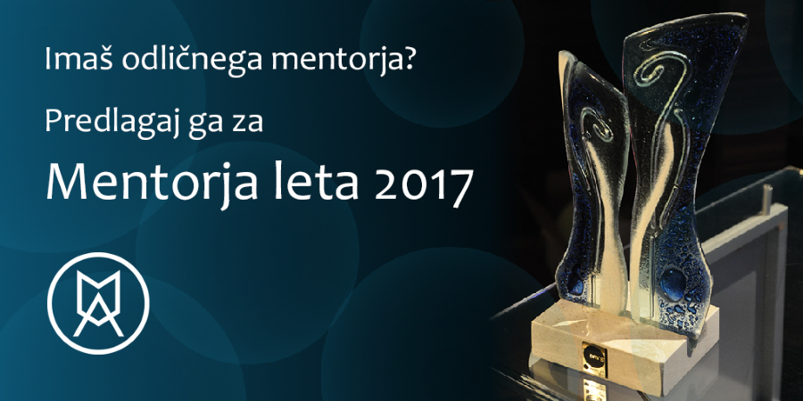 Mentor leta 2017 – klic za vloge