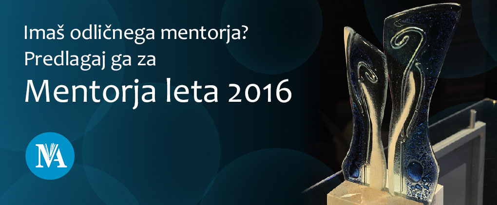 Mentor leta 2016 – klic za vloge