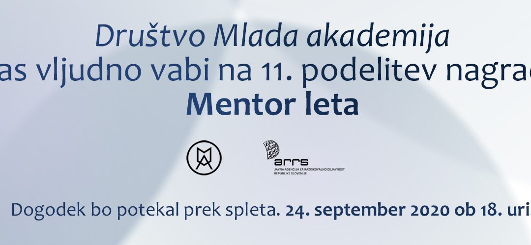 11. podelitev nagrad Mentor leta