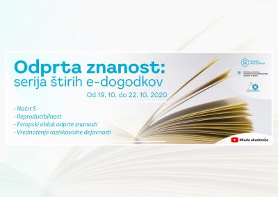 Odprta znanost 2020 – oktober 2020