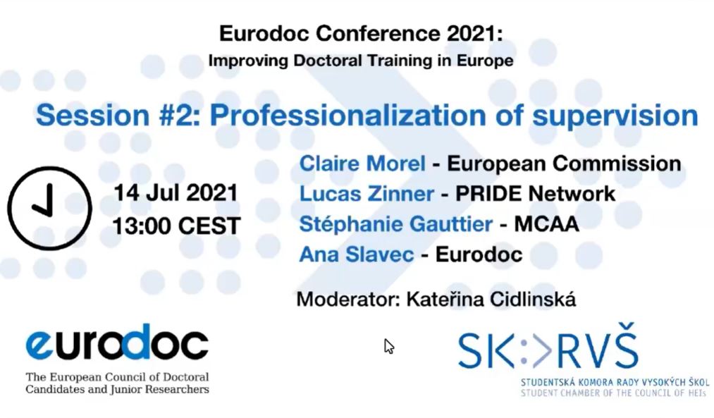 Eurodocova konferenca o izboljšanju doktorskega usposabljanja v Evropi – julij 2021